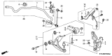 Diagram for Acura ZDX Control Arm - 51350-STX-A07