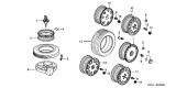 Diagram for 1999 Acura RL Wheel Cover - 44732-SZ3-A11