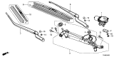 Diagram for Acura Wiper Pivot Assembly - 76530-TX4-A01