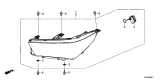 Diagram for Acura MDX Headlight - 33100-TZ5-A51