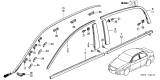 Diagram for Acura Door Moldings - 72410-SEP-A01ZA