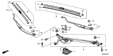 Diagram for Acura NSX Wiper Arm - 76600-T6N-A01