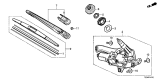 Diagram for Acura MDX Wiper Blade - 76730-TZ5-A01