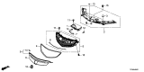 Diagram for 2015 Acura TLX Grille - 75111-TZ3-A01