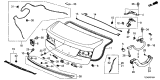 Diagram for Acura TLX Tailgate Latch - 74851-T2A-A01