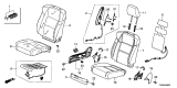 Diagram for 2018 Acura ILX Seat Cover - 81131-TX6-A61ZA