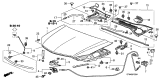 Diagram for Acura Hood Cable - 74130-STK-A01