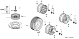 Diagram for 2002 Acura RSX Rims - 42700-S3N-N01