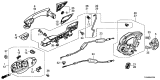 Diagram for Acura Door Latch Assembly - 72610-TR3-A11
