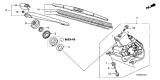 Diagram for Acura RDX Wiper Arm - 76720-STK-A01