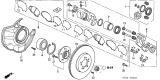 Diagram for 2000 Acura RL Brake Backing Plate - 45255-SZ3-000