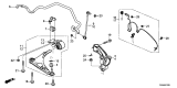 Diagram for Acura Sway Bar Bracket - 51308-TZ5-A00
