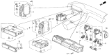 Diagram for 1992 Acura Legend Seat Heater Switch - 38535-SP0-S01