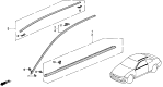 Diagram for Acura CL Door Moldings - 72410-SV2-013