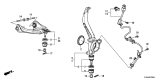 Diagram for Acura ABS Wheel Speed Sensor - 57455-TA0-A01
