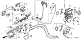Diagram for Acura TSX Door Lock Cylinder - 72185-TL0-A01