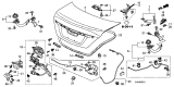 Diagram for Acura RL Tailgate Lock - 74851-SJA-A01