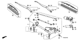 Diagram for Acura TL Wiper Arm - 76610-TK4-A01
