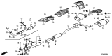 Diagram for Acura Muffler Hanger Straps - 18282-T2A-A00