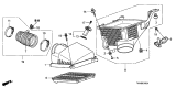 Diagram for Acura TL Air Filter Box - 17211-RK2-A01