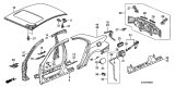 Diagram for 2007 Acura RL Fuel Filler Housing - 74472-SJA-A00