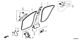 Diagram for Acura ILX Hybrid Door Seal - 72315-TX6-A01