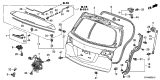 Diagram for Acura Tailgate Lock Actuator Motor - 74800-TK8-A01