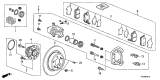 Diagram for 2009 Acura TL Brake Pad Set - 43022-TK4-A01