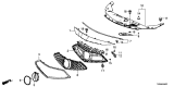 Diagram for Acura Grille - 71121-T3R-A01