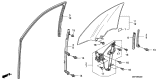 Diagram for Acura Window Run - 72275-SEP-A01