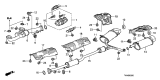 Diagram for 2009 Acura TL Catalytic Converter - 18160-R70-A00