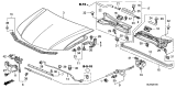 Diagram for Acura TSX Hood Latch - 74120-SEA-E13