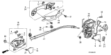 Diagram for Acura Door Latch Assembly - 72610-STK-A04