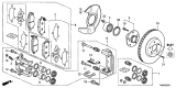 Diagram for Acura TL Brake Pad Set - 45022-SJC-A02
