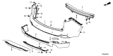 Diagram for 2020 Acura RDX Bumper - 04715-TJB-A80ZZ