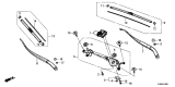 Diagram for Acura RDX Wiper Arm - 76610-TJB-A01