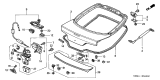 Diagram for Acura Tailgates - 68100-S6M-A82ZZ