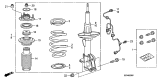 Diagram for 2010 Acura ZDX Shock And Strut Mount - 51920-SZN-A52