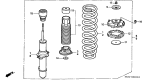 Diagram for 1999 Acura RL Shock And Strut Mount - 51631-SZ3-004