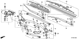 Diagram for 2001 Acura MDX Wiper Blade - 76630-S3V-A11