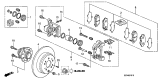 Diagram for Acura Brake Caliper Repair Kit - 01473-STX-A01