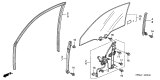 Diagram for Acura Window Run - 72275-S6M-003