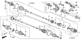 Diagram for Acura RDX Axle Shaft - 44500-STK-A00
