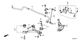 Diagram for Acura ILX Hybrid Sway Bar Link - 51320-TR0-A01