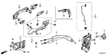 Diagram for Acura Door Latch Cable - 72133-TZ3-A01