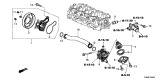 Diagram for 2014 Acura ILX Hybrid Water Pump Pulley - 19224-RW0-003