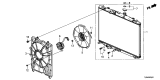 Diagram for Acura Cooling Fan Assembly - 19020-6A0-A01
