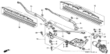 Diagram for Acura CL Wiper Arm - 76610-S0K-A01