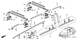 Diagram for 2004 Acura MDX Door Moldings - 72410-S3V-A01