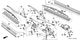 Diagram for Acura Windshield Wiper - 76622-SDA-A01